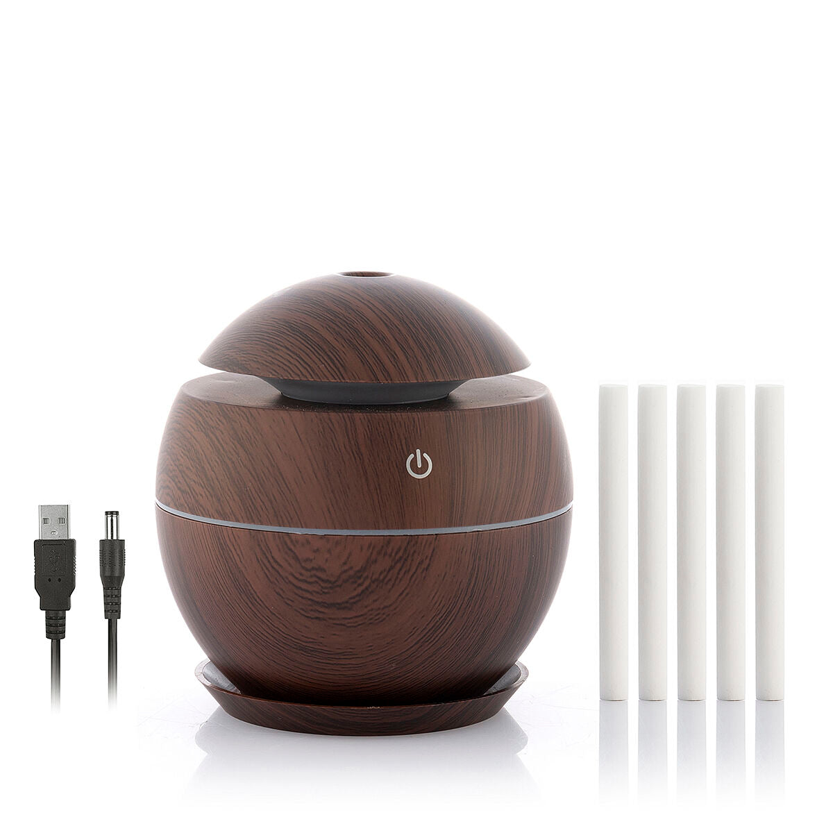 Minihumidificador difusor de aroma nogal oscuro